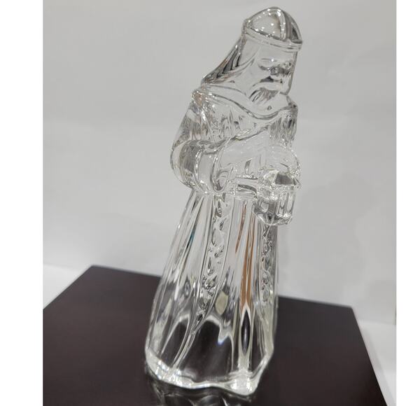 Vintage Princess House 24% Lead Crystal King Gaspar Christmas‎ Nativity PH Stamp - Picture 2 of 12